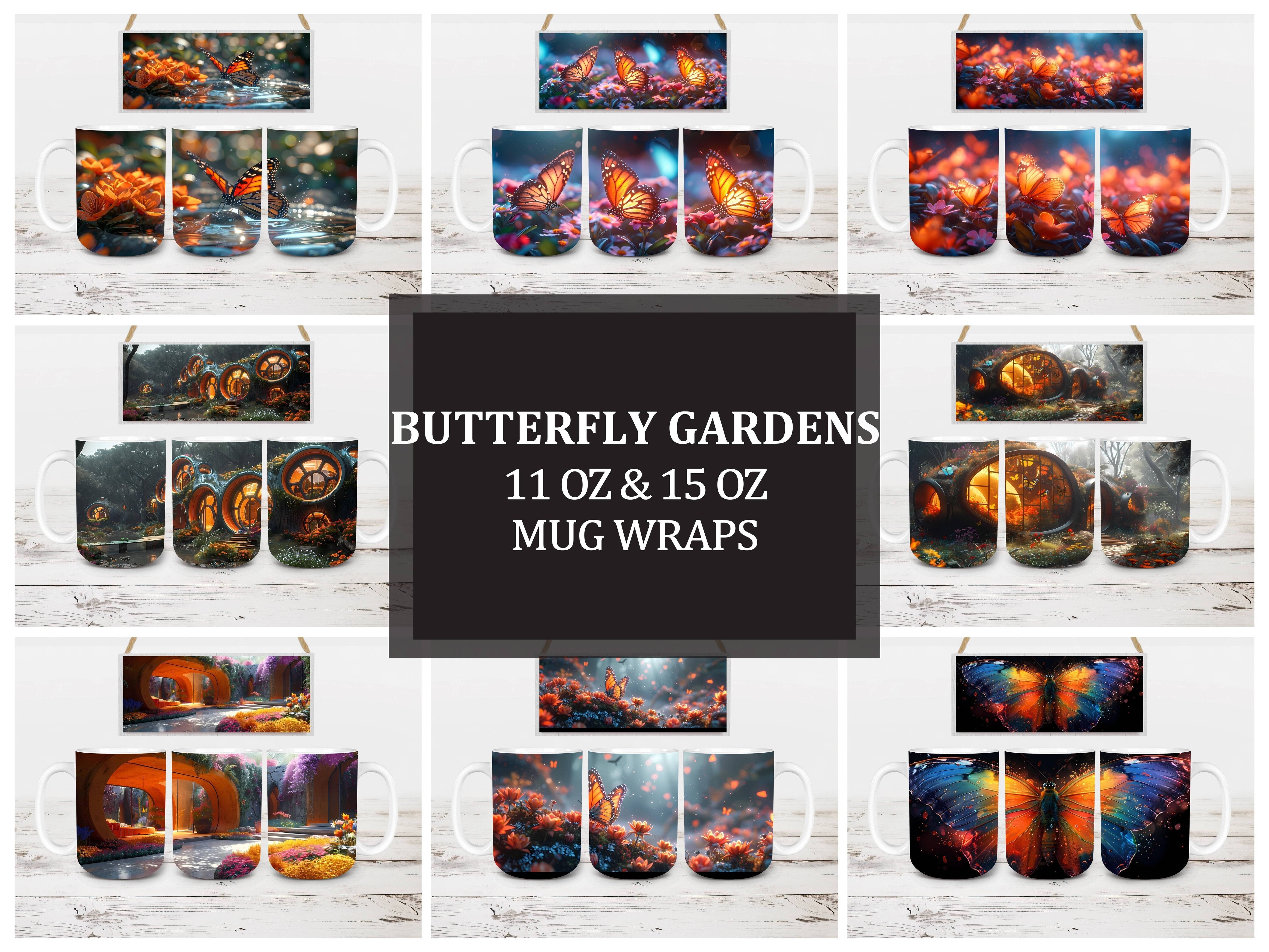 Butterfly Gardens 1 Mug Wrap
