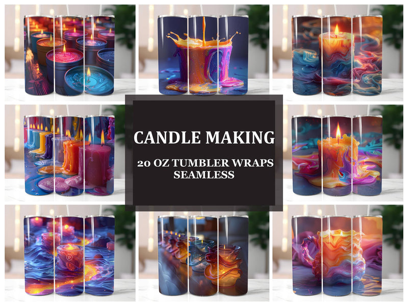 Candle Making 7 Tumbler Wrap - CraftNest - Digital Crafting and Art