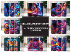 Electrician Profession 1 Tumbler Wrap - CraftNest - Digital Crafting and Art