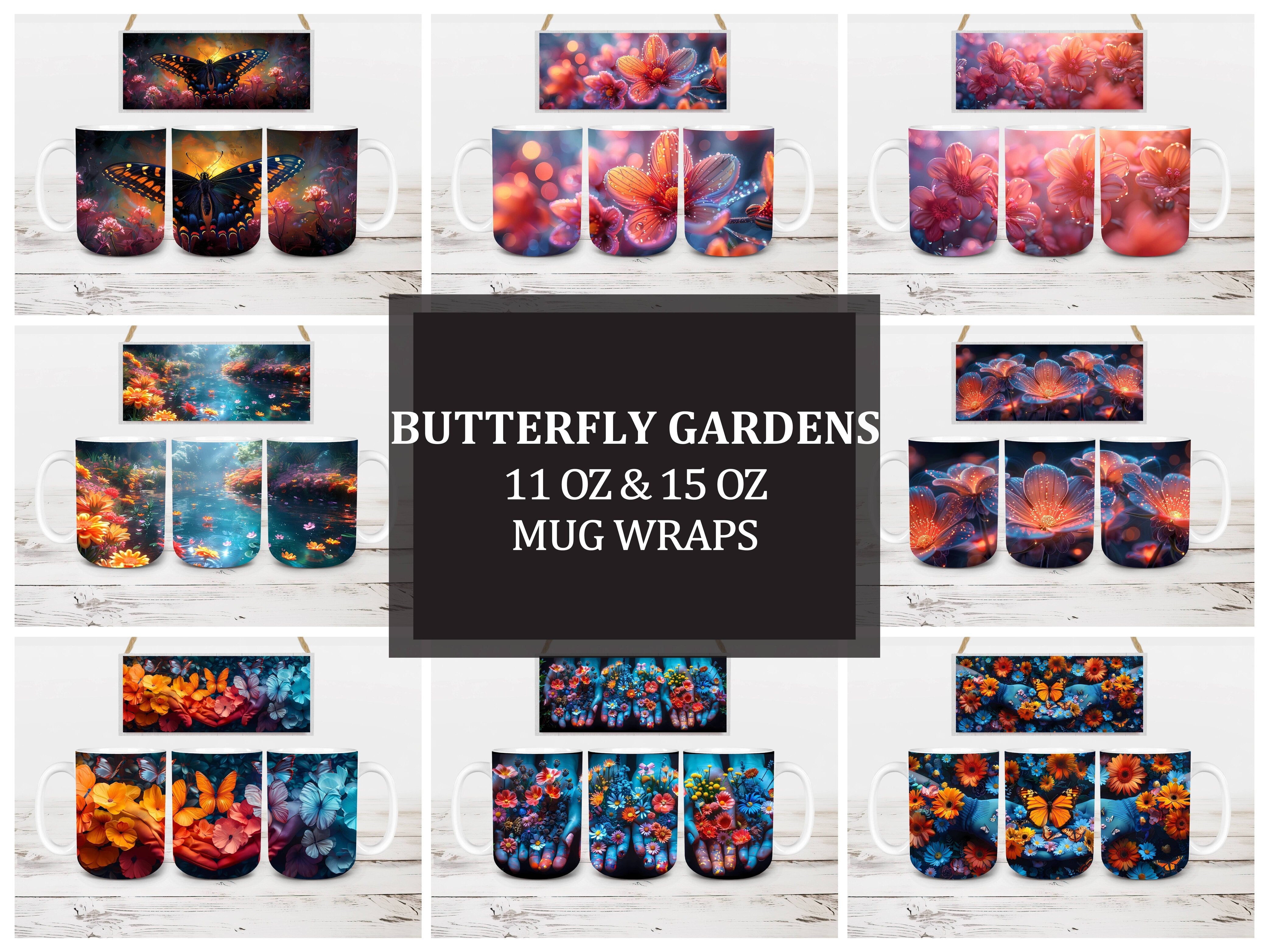 Butterfly Gardens 2 Mug Wrap