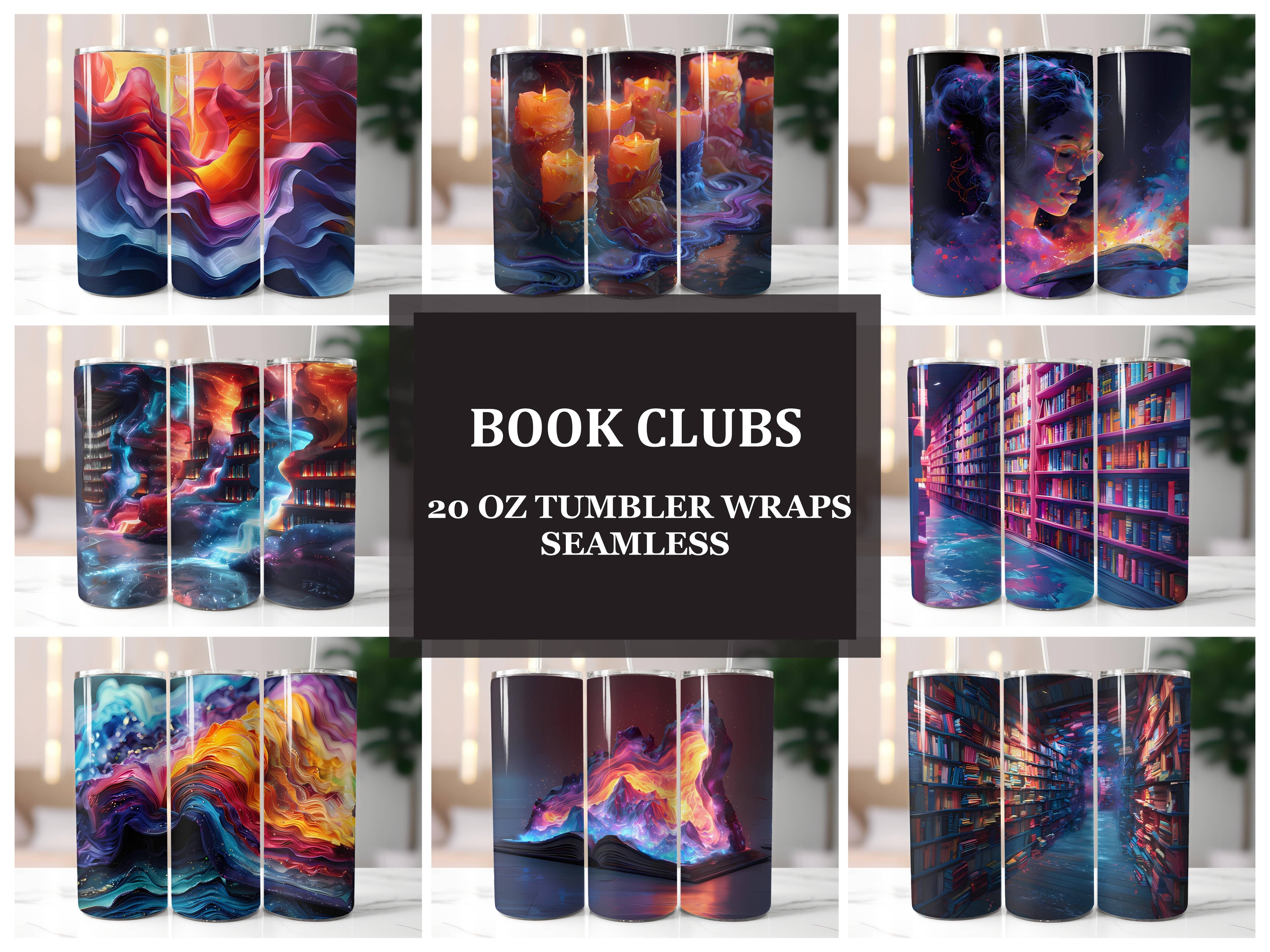 Book Clubs 1 Tumbler Wrap