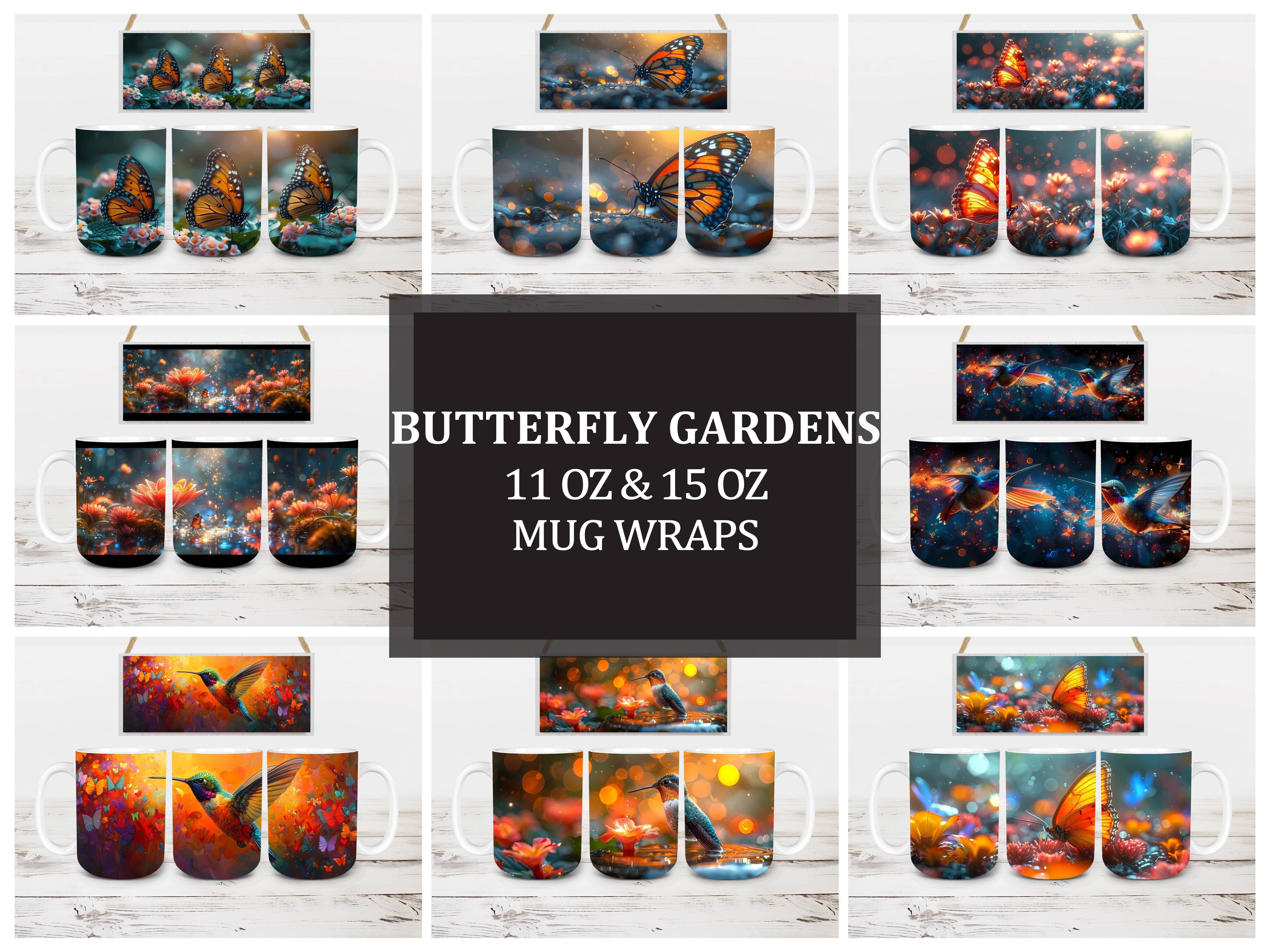Butterfly Gardens 3 Mug Wrap