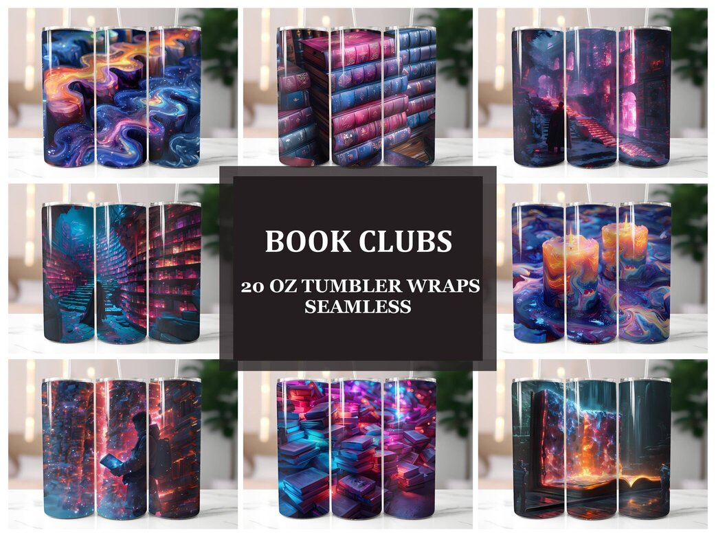 Book Clubs 2 Tumbler Wrap