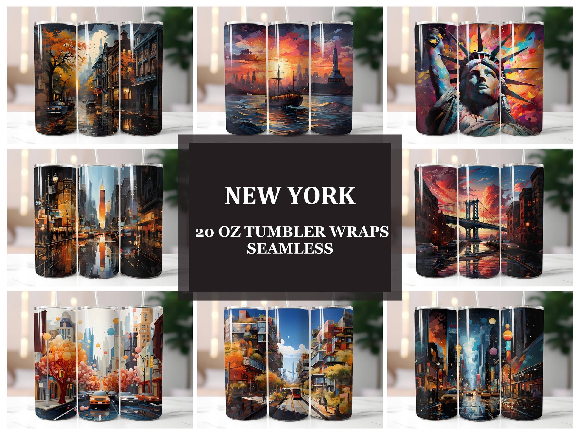 New York 4 Tumbler Wrap - CraftNest