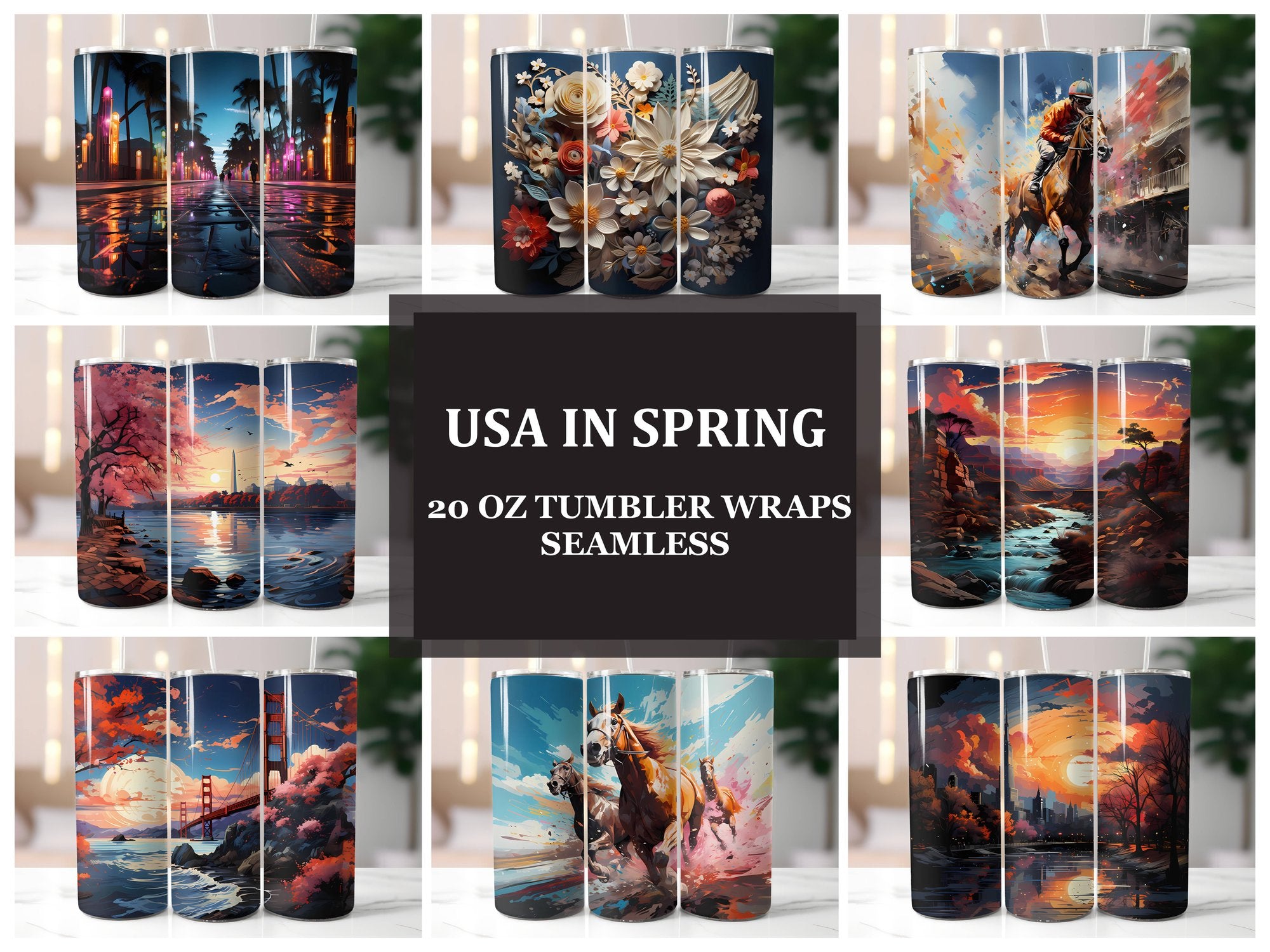 USA in 2 Tumbler Wrap - CraftNest