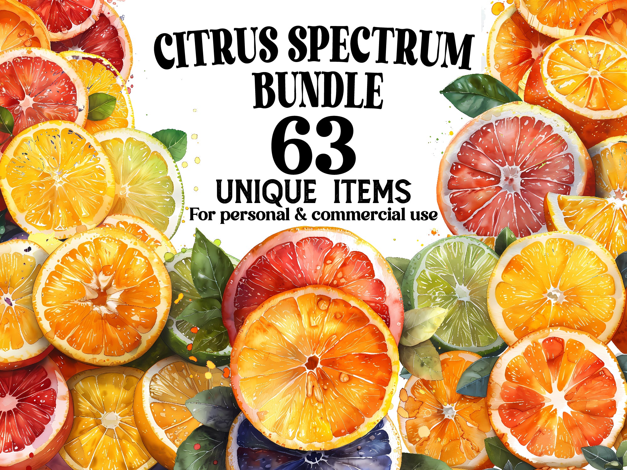 Citrus Spectrum Clipart - CraftNest - Digital Crafting and Art