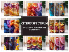 Citrus Spectrum 3 Tumbler Wrap - CraftNest - Digital Crafting and Art