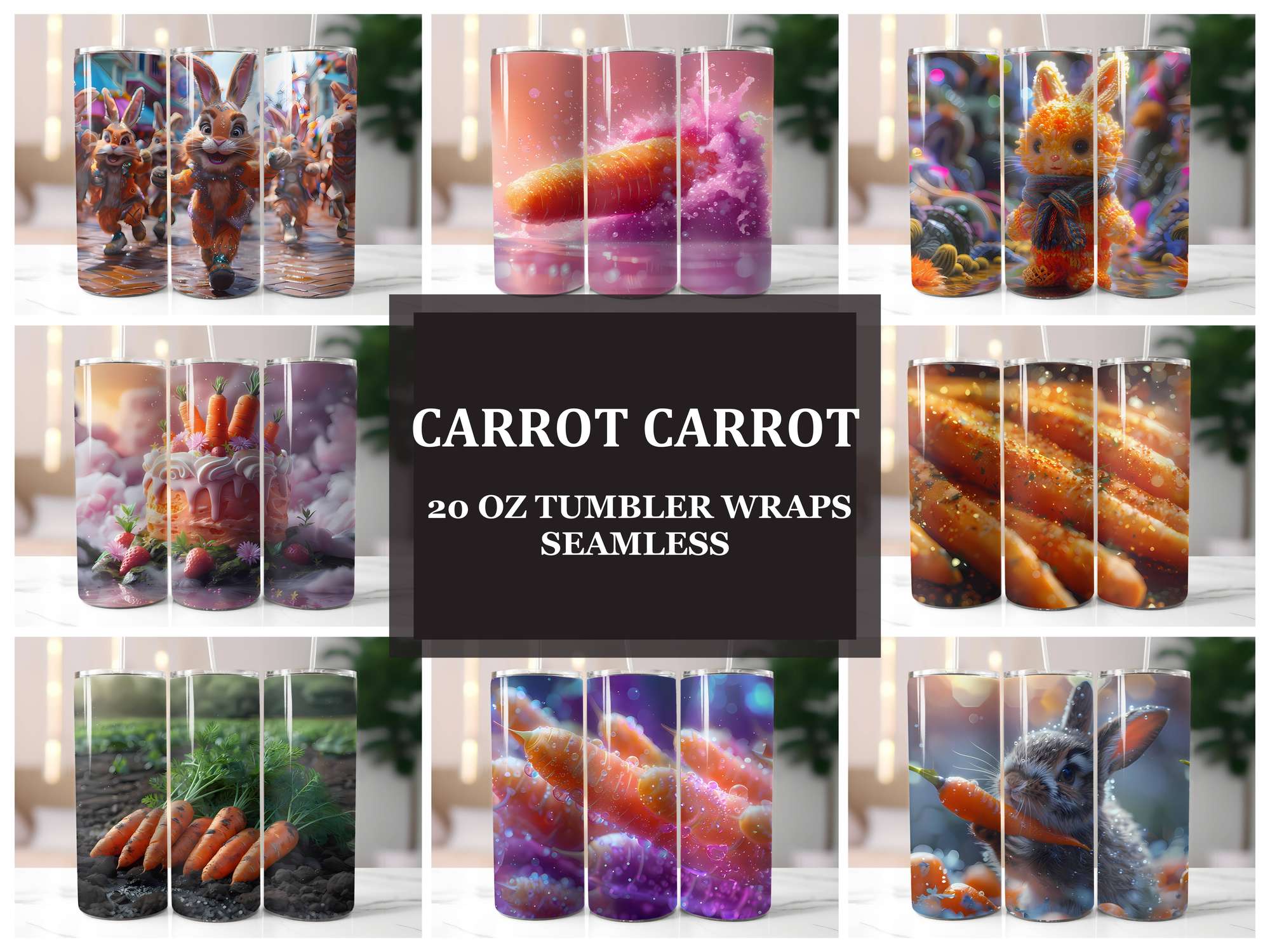 Carrot 1 Tumbler Wrap - CraftNest - Digital Crafting and Art