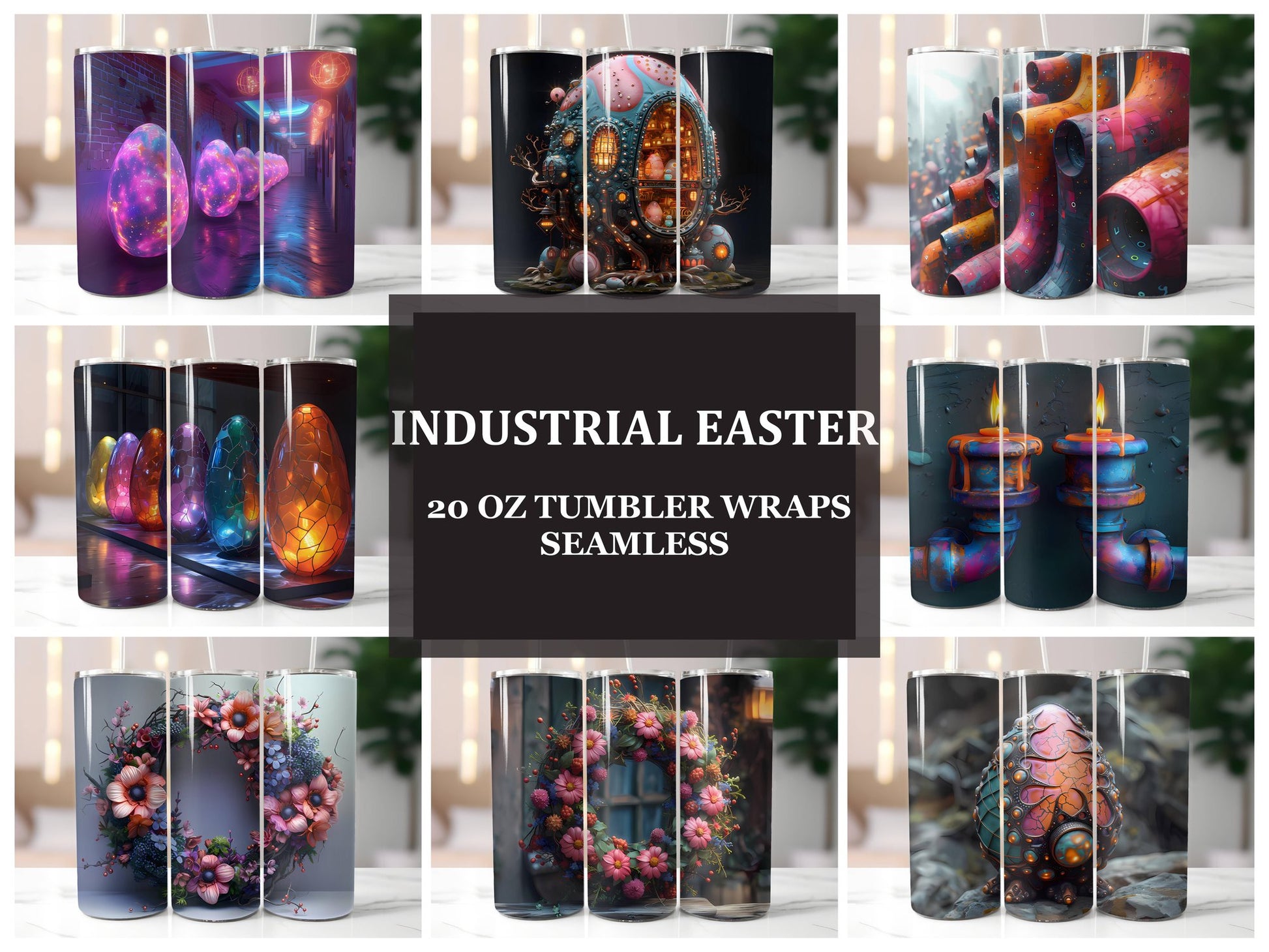 Industrial Easter 5 Tumbler Wrap - CraftNest