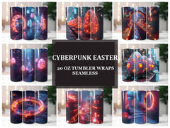 Cyberpunk Easter 4 Tumbler Wrap - CraftNest