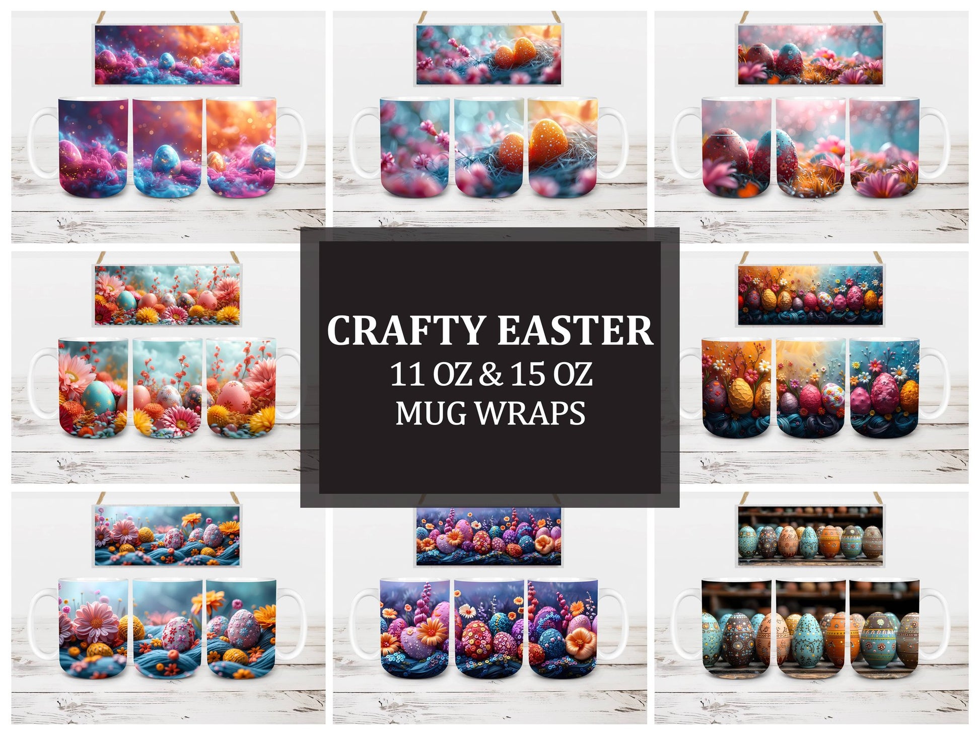 Crafty Easter 2 Mug Wrap - CraftNest