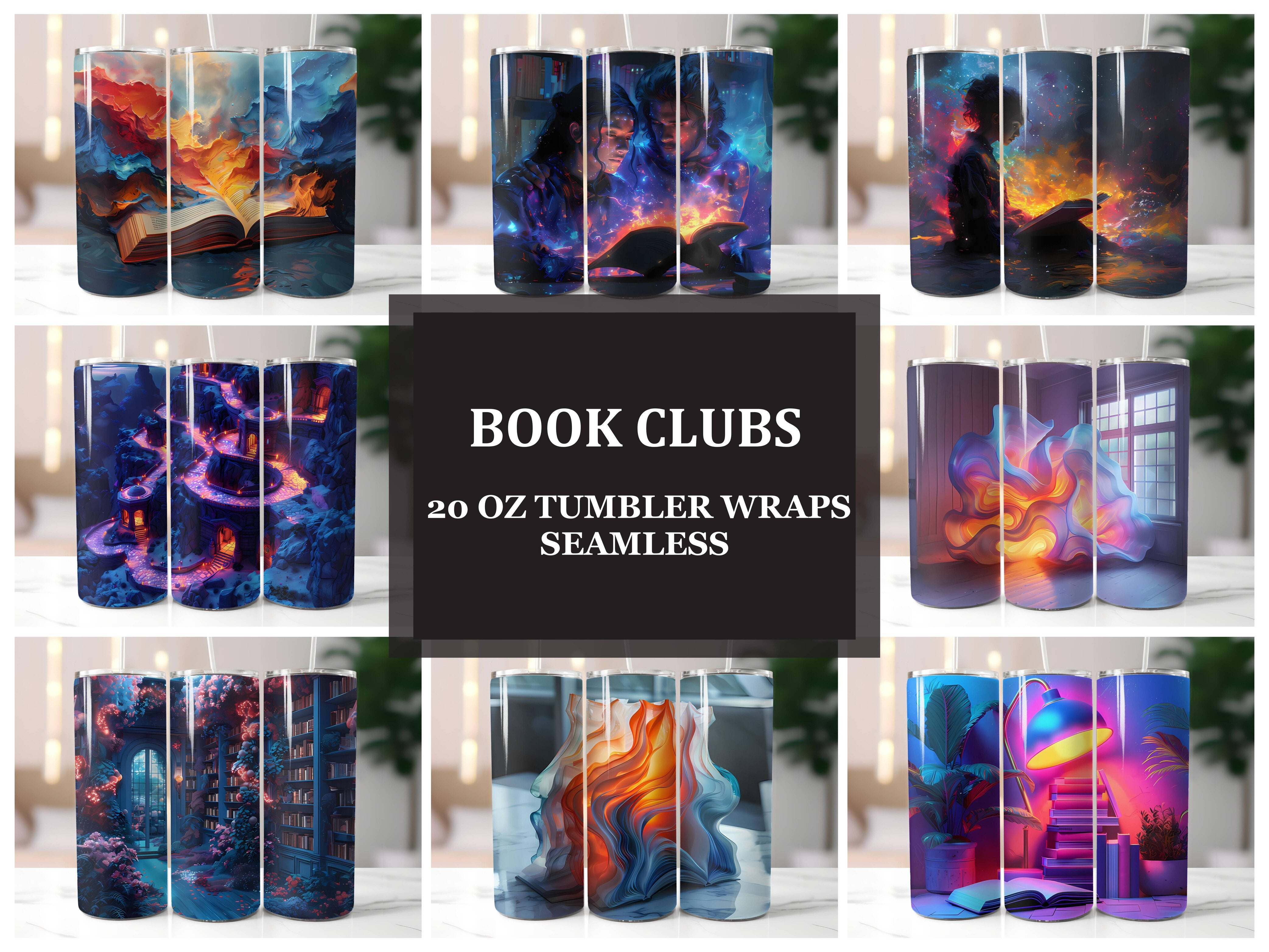Book Clubs 3 Tumbler Wrap