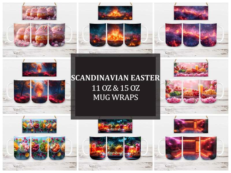 Scandinavian Easter 2 Mug Wrap - CraftNest