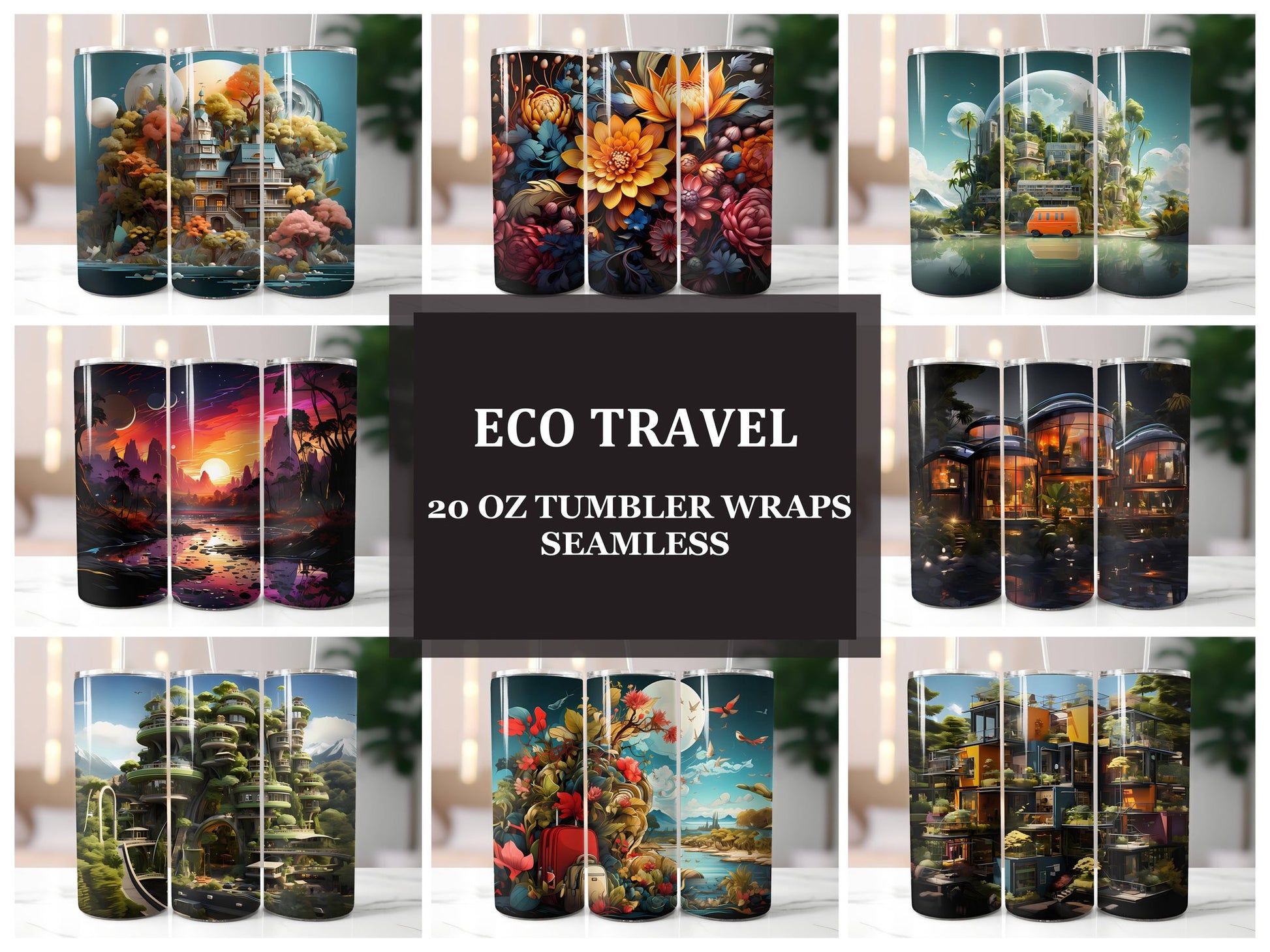 Eco Travel 1 Tumbler Wrap - CraftNest