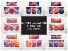 Flower Carnations 1 Mug Wrap - CraftNest