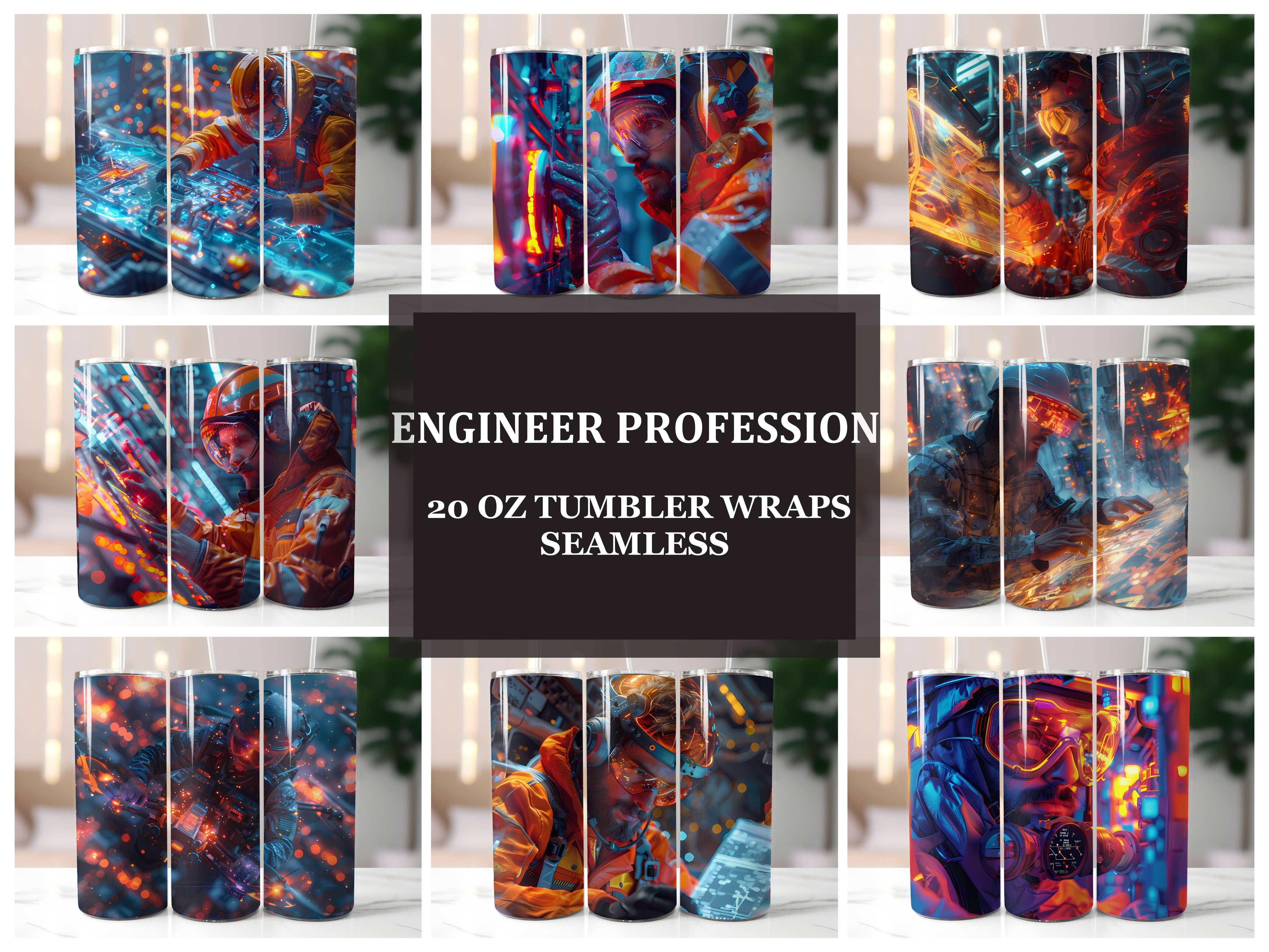 Engineer Profession 1 Tumbler Wrap - CraftNest - Digital Crafting and Art