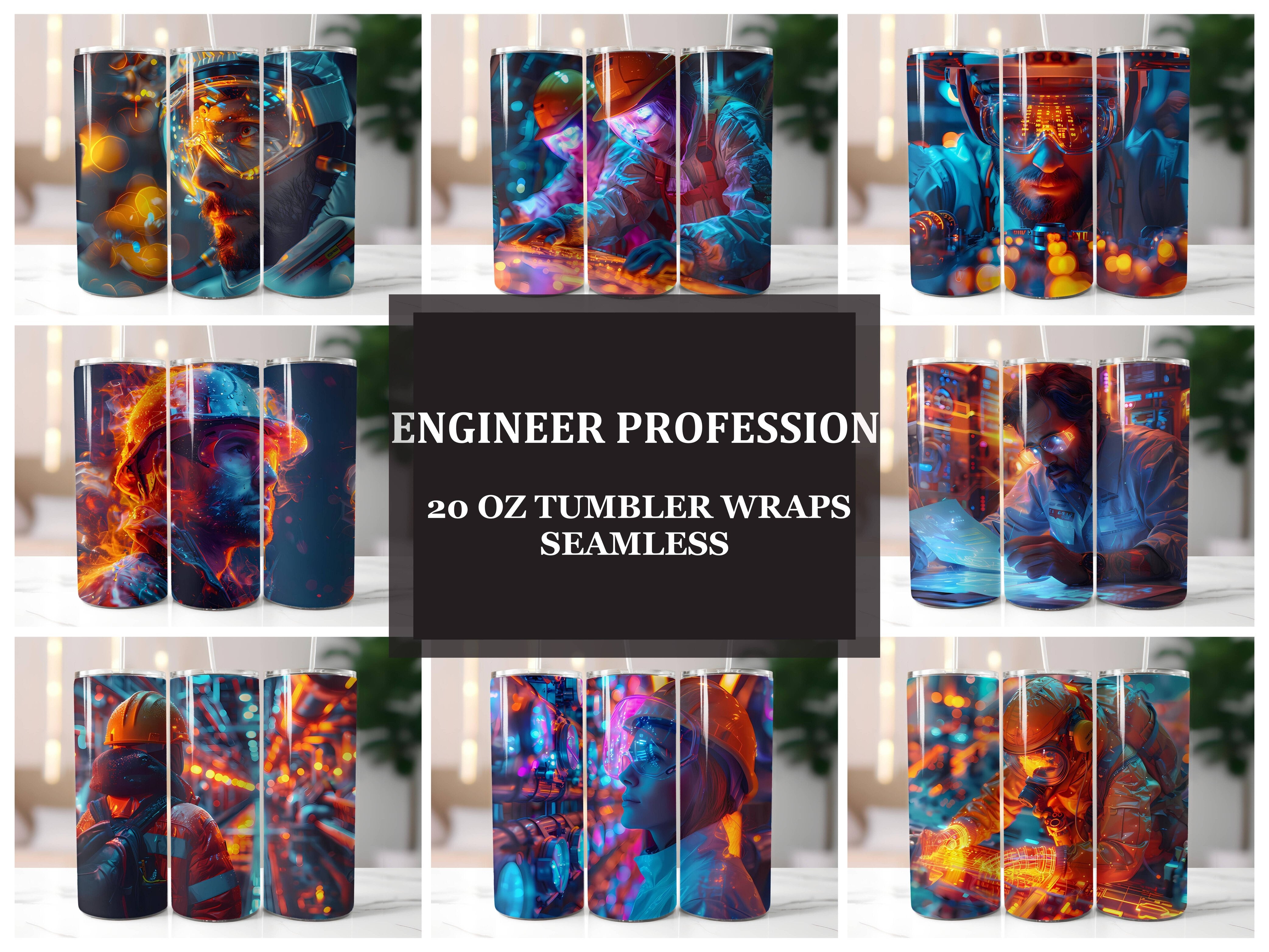 Engineer Profession 2 Tumbler Wrap - CraftNest - Digital Crafting and Art