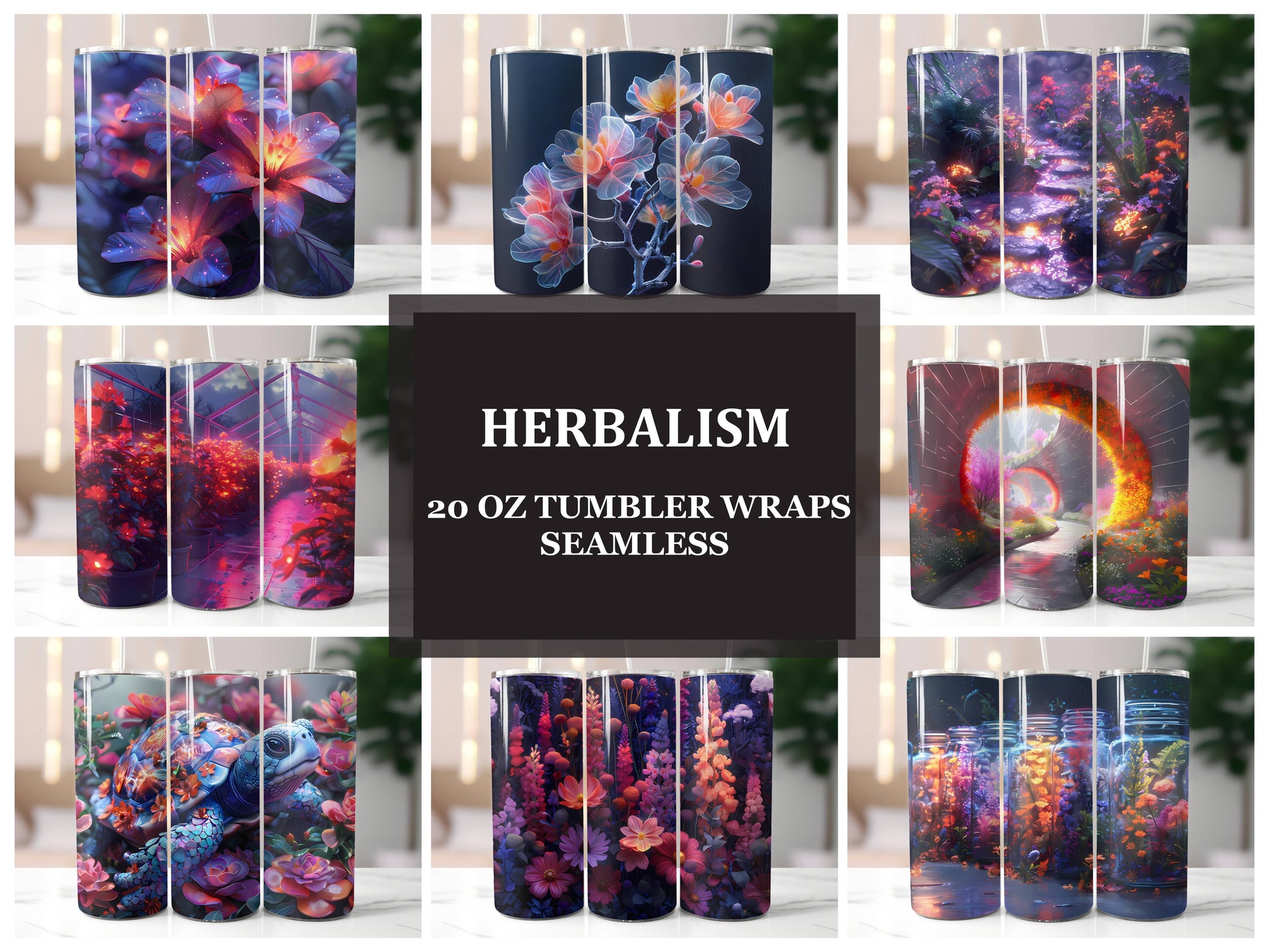 Herbalism 3 Tumbler Wrap - CraftNest - Digital Crafting and Art