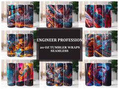 Engineer Profession 5 Tumbler Wrap - CraftNest - Digital Crafting and Art