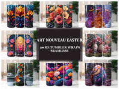 Art Nouveau Easter 2 Tumbler Wrap - CraftNest