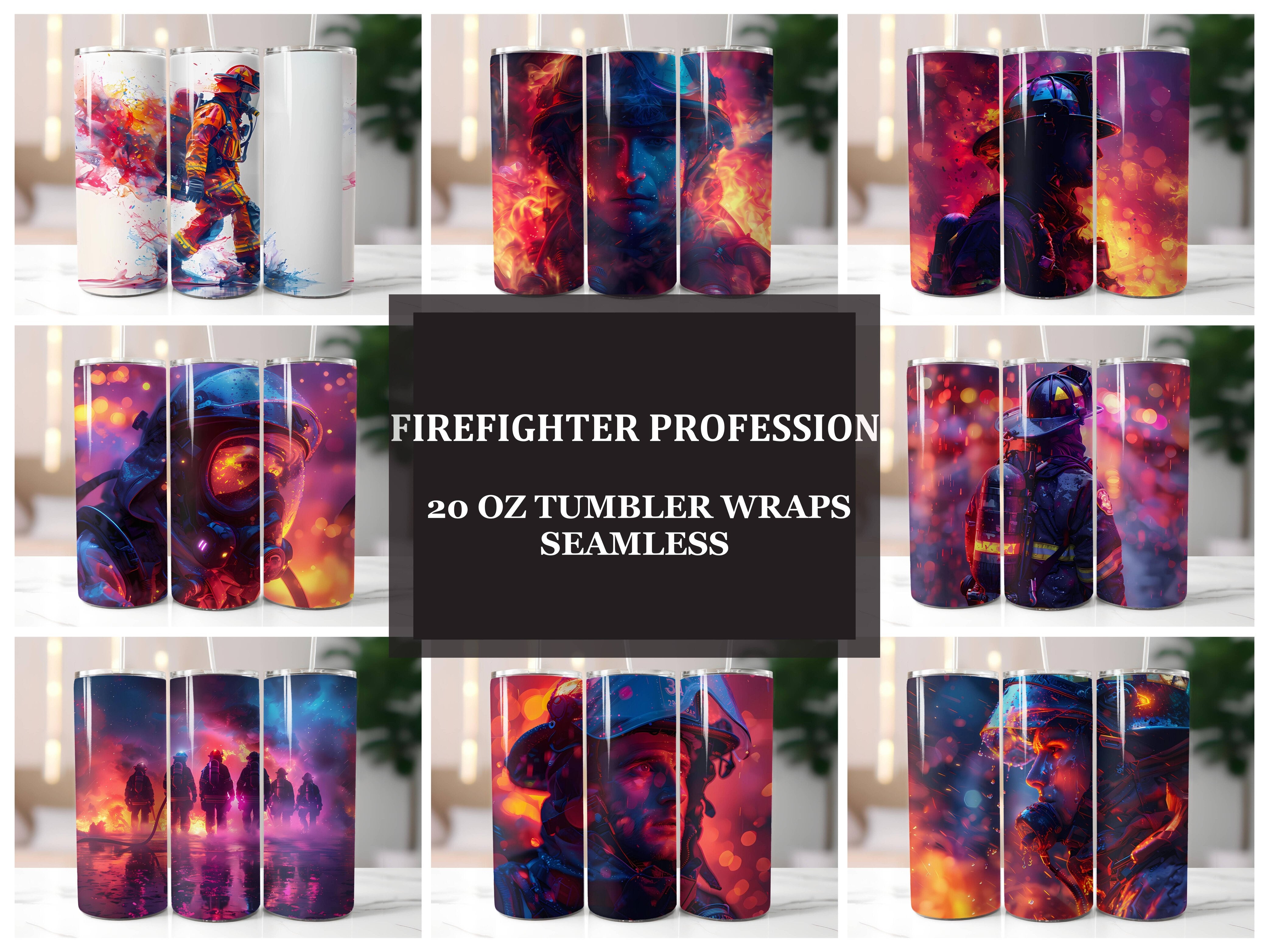 Firefighter Profession 1 Tumbler Wrap