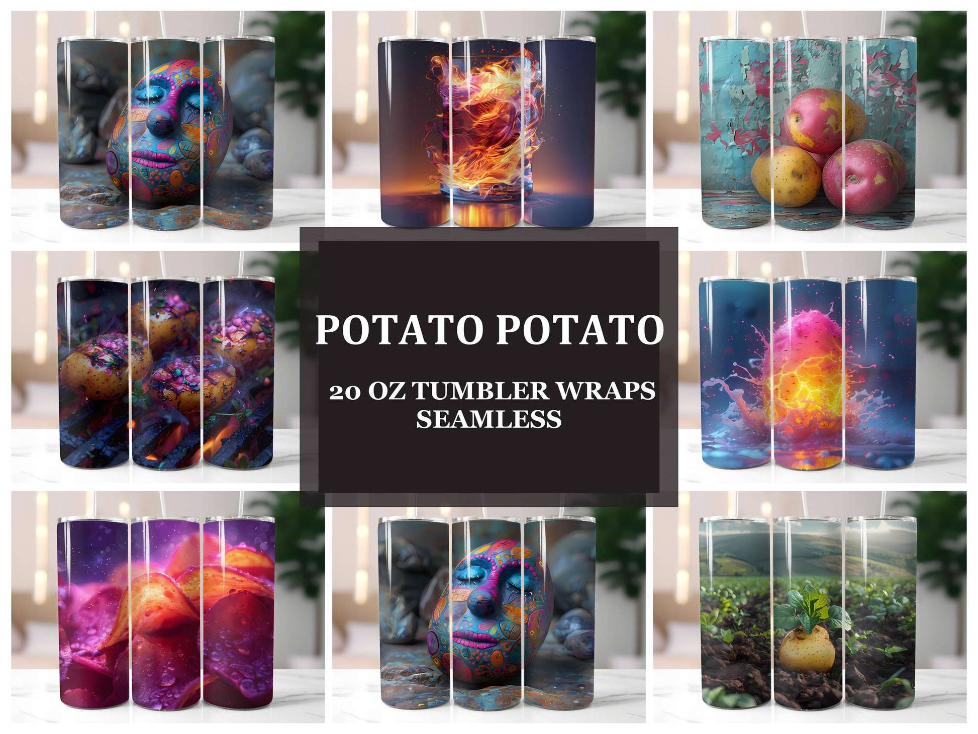 Potato 1 Tumbler Wrap - CraftNest - Digital Crafting and Art