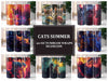 Cats Summer 2 Tumbler Wrap