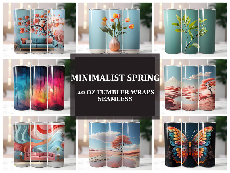 Minimalist Spring 3 Tumbler Wrap - CraftNest