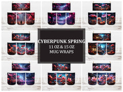 Cyberpunk Spring 3 Mug Wrap - CraftNest