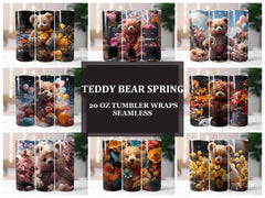 Teddy Bear Spring 5 Tumbler Wrap - CraftNest