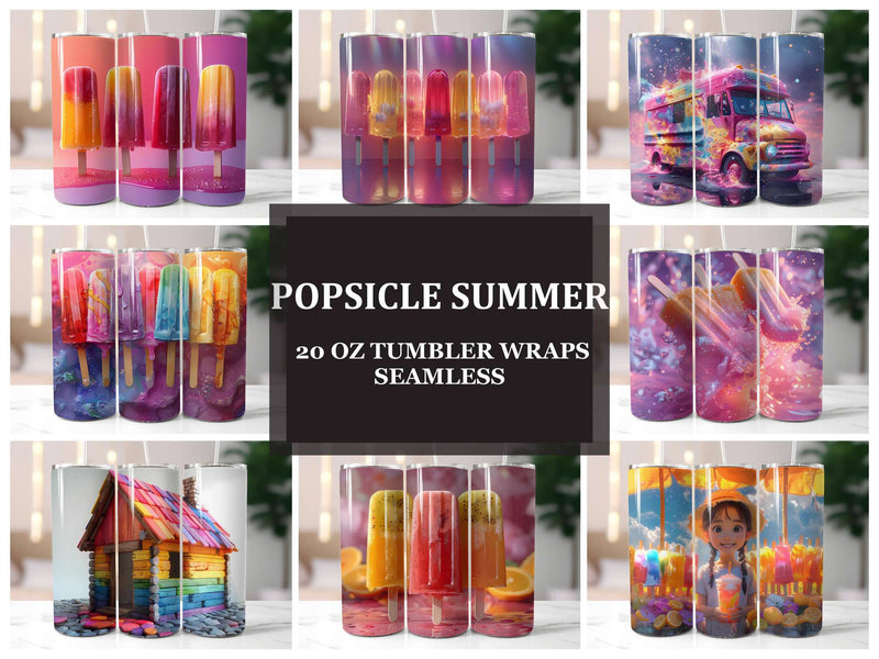 Popsicle Summer 5 Tumbler Wrap - CraftNest - Digital Crafting and Art