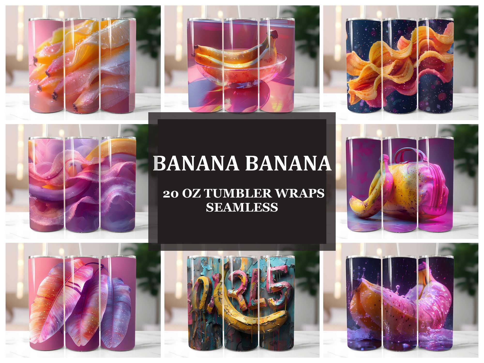 Banana 1 Tumbler Wrap - CraftNest - Digital Crafting and Art