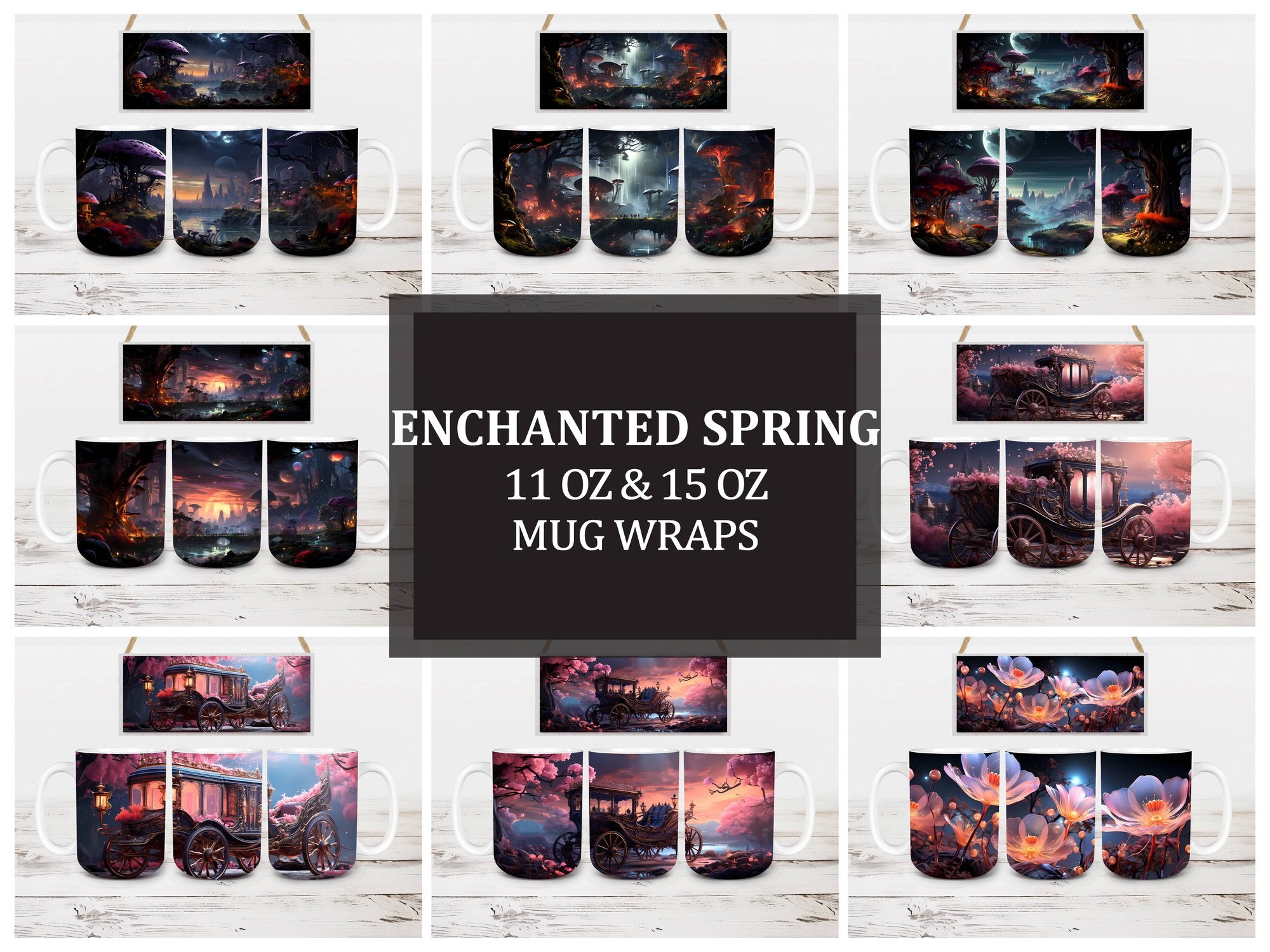 Enchanted Spring 3 Mug Wrap - CraftNest