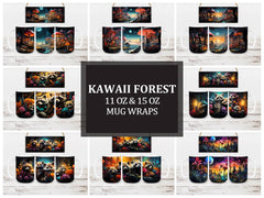 Kawaii Forest 1 Mug Wrap - CraftNest