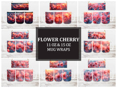 Flower Cherry 5 Mug Wrap - CraftNest