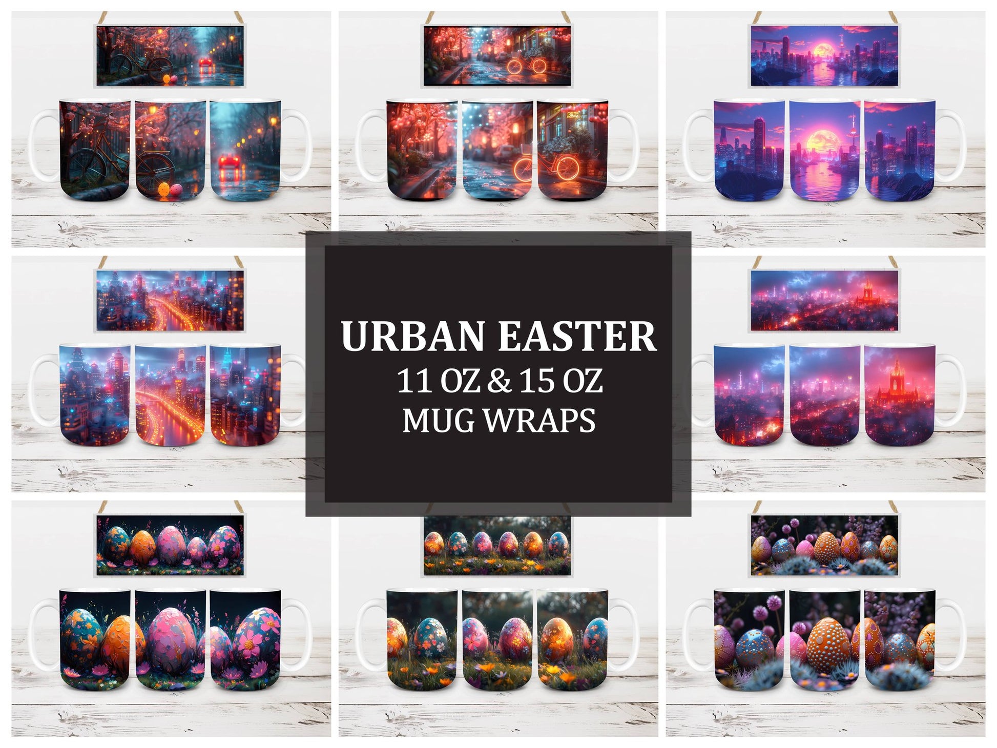 Urban Easter 1 Mug Wrap - CraftNest