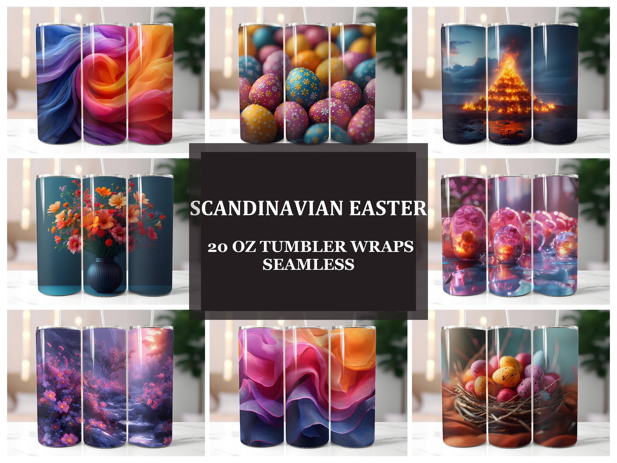 Scandinavian Easter 1 Tumbler Wrap - CraftNest