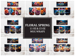 Floral Spring 9 Mug Wrap - CraftNest