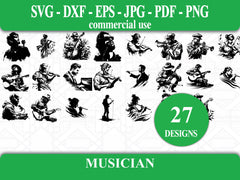 Musician SVG Bundle - CraftNest - Digital Crafting and Art