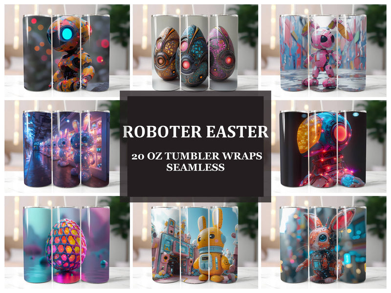 Roboter Easter 2 Tumbler Wrap - CraftNest