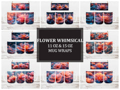 Flower Whimsical 5 Mug Wrap - CraftNest