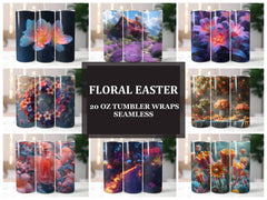 Floral Easter 3 Tumbler Wrap - CraftNest