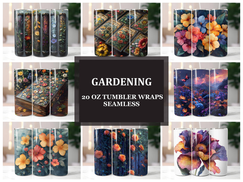 Gardening 1 Tumbler Wrap - CraftNest - Digital Crafting and Art