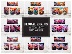 Floral Spring 7 Mug Wrap - CraftNest