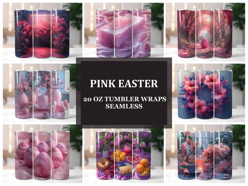 Pink Easter 5 Tumbler Wrap - CraftNest