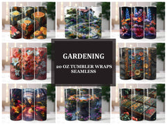 Gardening 3 Tumbler Wrap - CraftNest - Digital Crafting and Art