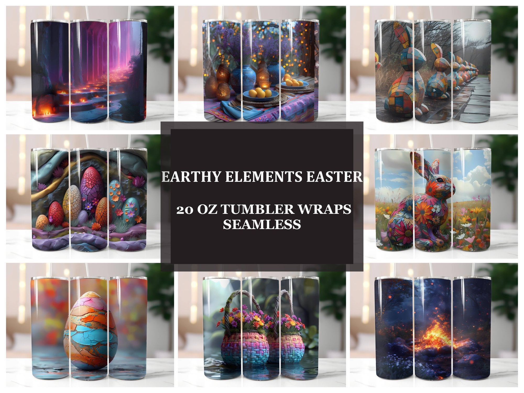 Earthy Elements Easter 1 Tumbler Wrap - CraftNest