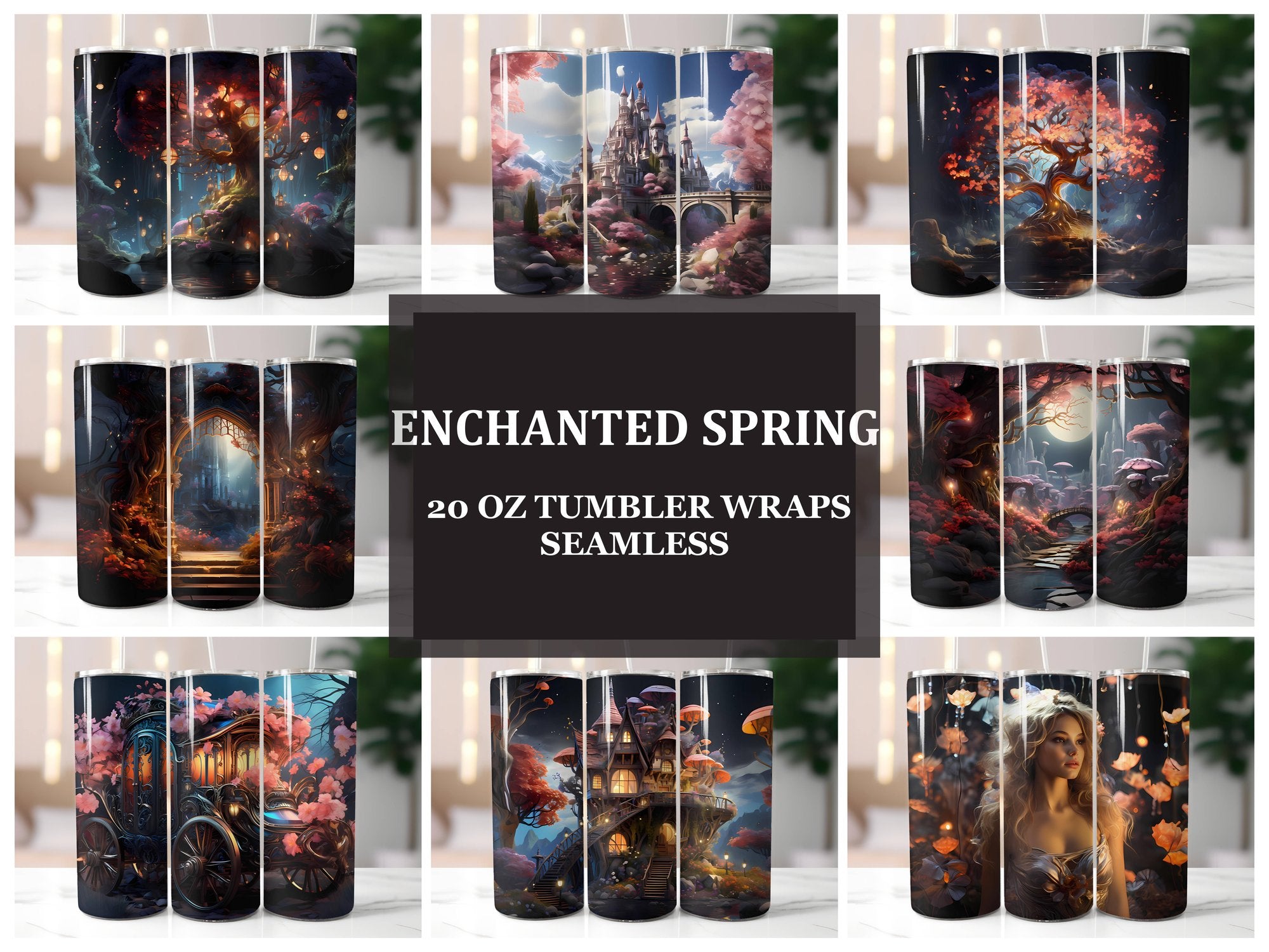 Enchanted Spring 2 Tumbler Wrap - CraftNest