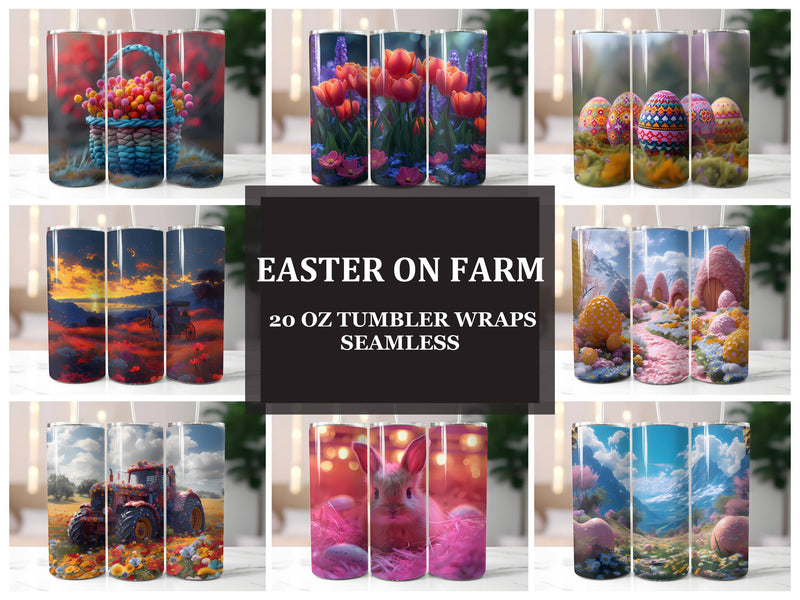 Easter on Farm 1 Tumbler Wrap - CraftNest