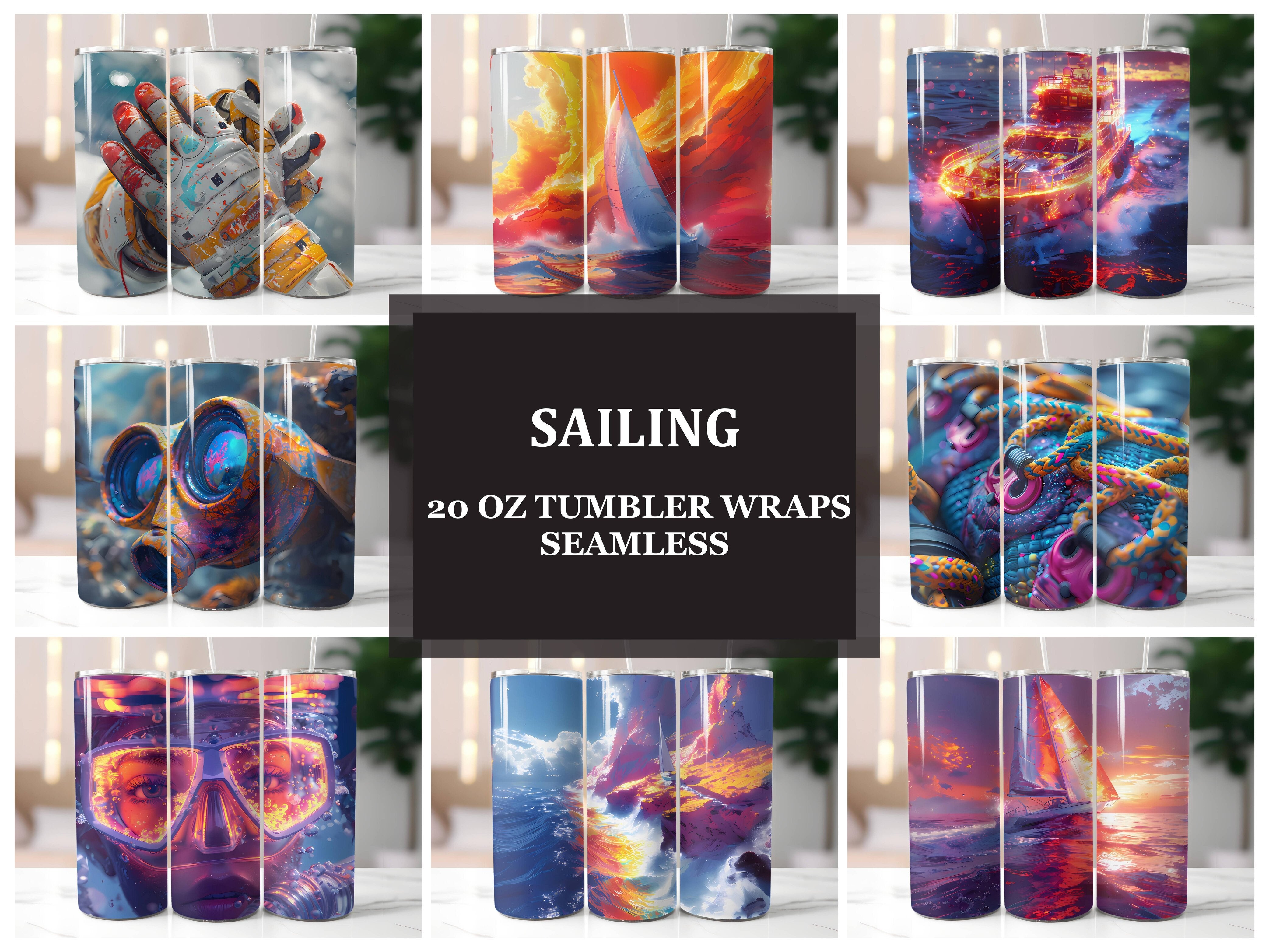 Sailing 1 Tumbler Wrap - CraftNest - Digital Crafting and Art